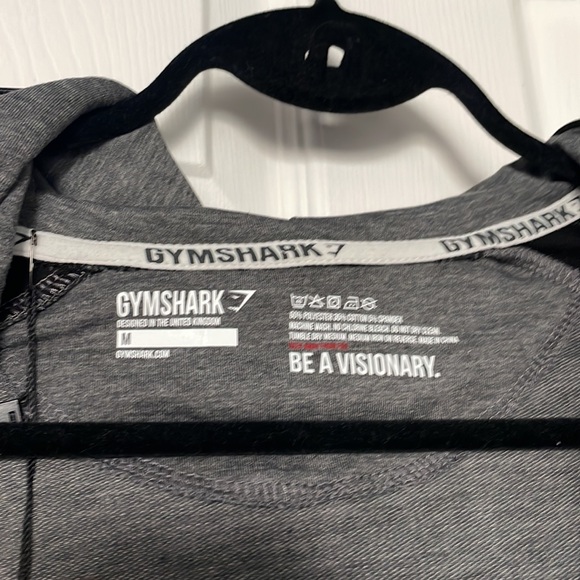 NWT Gymshark Black and Grey “Fit Hoody” Zip Up Sweater Size Medium - Picture 4 of 5